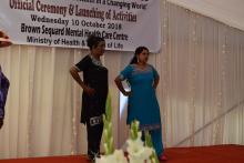 Patients and staff expressing their talents during the cultural programme on the occasion of the World Mental Health Day 2018 in Mauritius