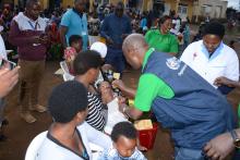 Deworming in Busasamana Health Center, Rubavu District