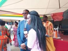 Dr Owen Kaluwa engaged in media interactions after the official function