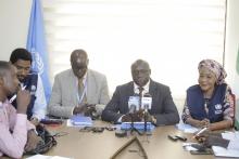 OIC (Second from Right) during the WHO Media round table