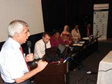 Dr. Kaushik delivering remarks during the NCD multistakeholder meeting