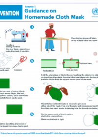 Mask manufacturing and disinfection guidance for community settings in low-resource contexts