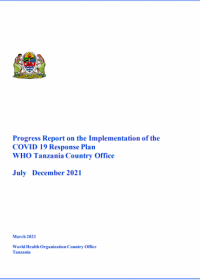 WHO Tanzania Country Office Progress Report 2 (July - December 2020)